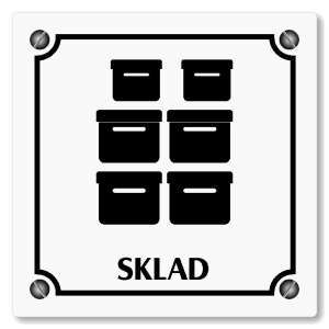 Sklad, 118x118mm, bílá, Kansas